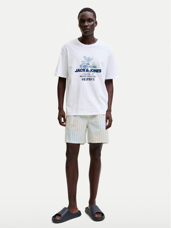 Jack & Jones Jack & Jones Camiseta Gradient Print 12288094 Blanco Regular Fit