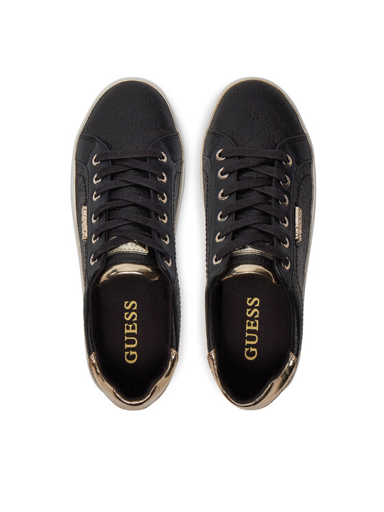 Guess Снікерcи Guess Beckie/Active Lady/Leather Lik FL5BEK FAL12 Чорний