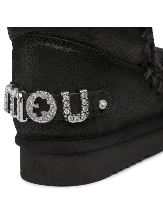 Mou Sniega zābaki Mou Eskimo 18 With Rhinestones Logo Melns