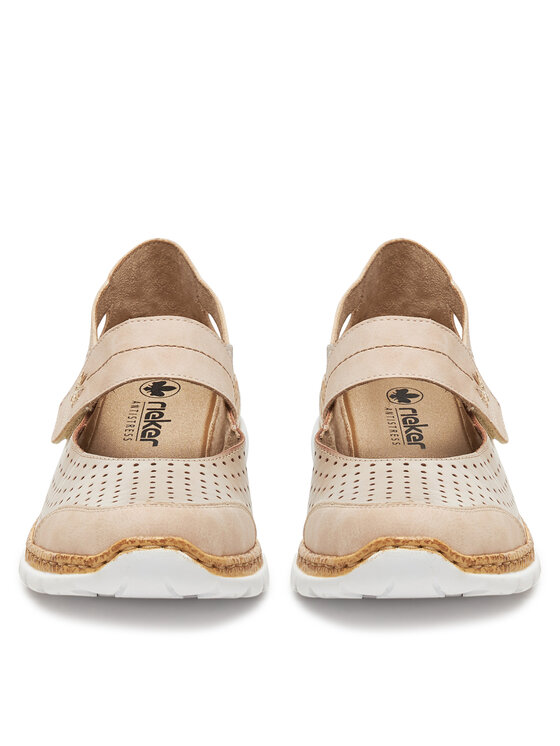 Rieker Pantofi Rieker N42B2-62 Bej
