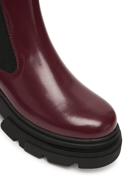 Tommy Hilfiger Kotníková obuv s elastickým prvkem Tommy Hilfiger Shiny FW0FW09042 Hnědá