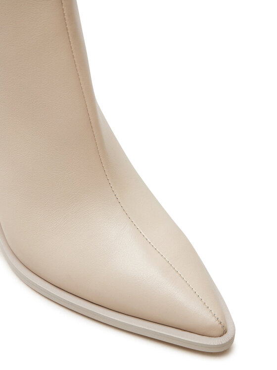 Calvin Klein Škornji Calvin Klein Ankle Boot 70 Lth HW0HW02092 Bež