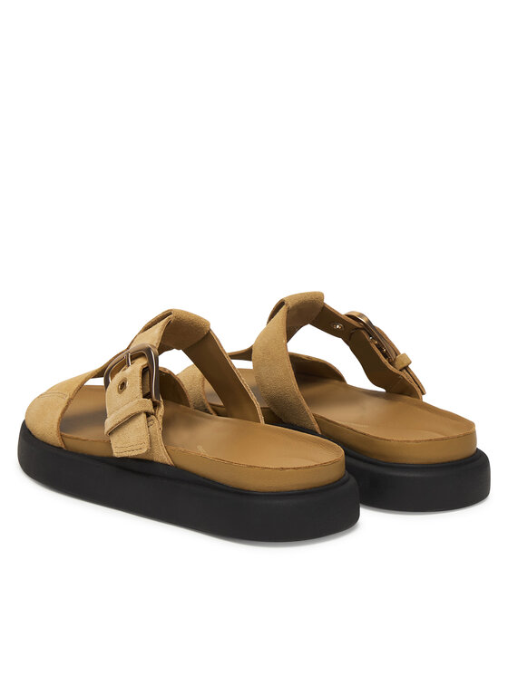Clarks Шльопанці Clarks Aristella West 26185811 Коричневий