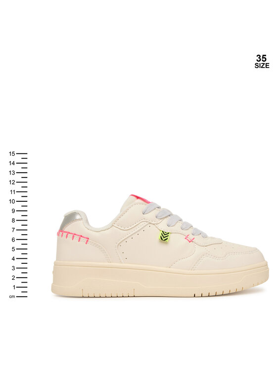 Geox Sneakersy Geox J Lestrella Girl J56NLC 000BC C1M1W S Écru