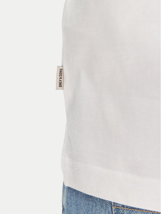 Only & Sons Only & Sons Футболка Cabana 22034380 Білий Relaxed Fit