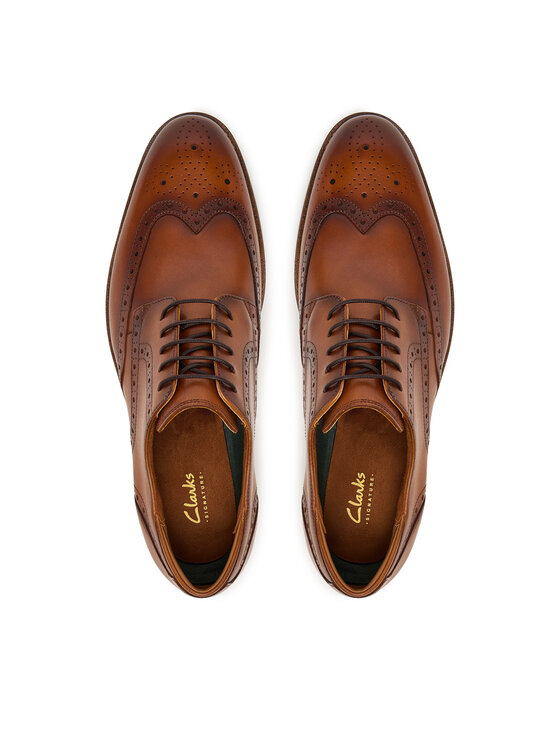 Clarks Poltopánky Clarks CraftRemi Tip 26186394 Hnedá