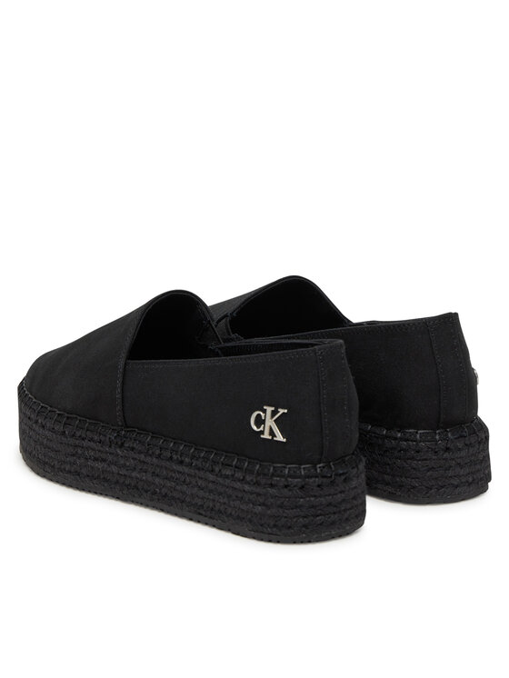 Calvin Klein Jeans Espadrile Calvin Klein Jeans Flatform Esdparille Mg/Hdw YW0YW01737 Negru