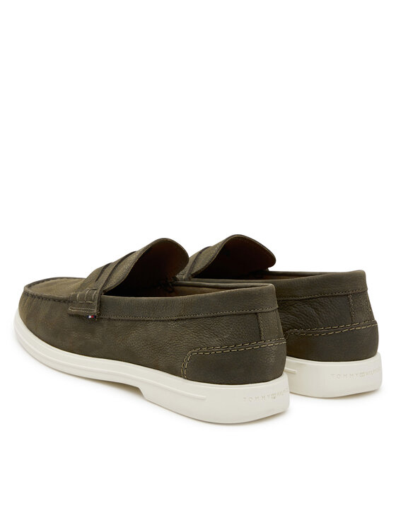 Tommy Hilfiger Mokasini Tommy Hilfiger Nubuck P Loafer FM0FM05350 Khaki