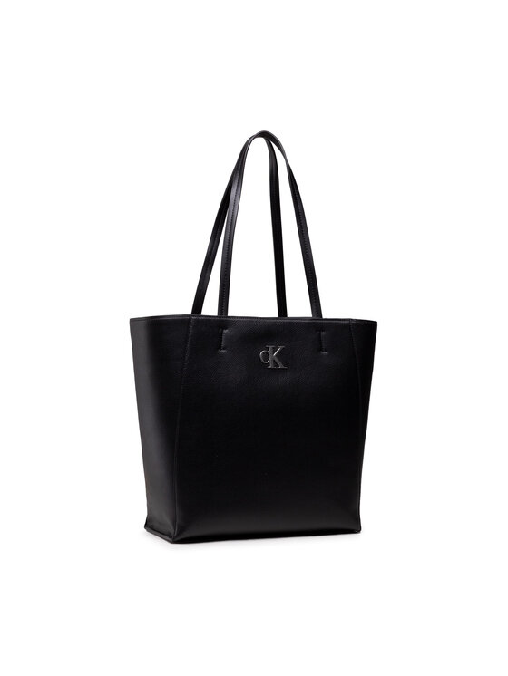Calvin Klein Jeans Torbica Calvin Klein Jeans Minimal Monogram Shopper29 K60K608700 Crna