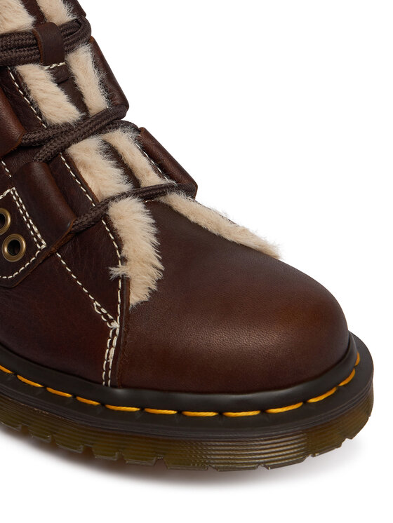 Dr. Martens Черевики Dr. Martens 1460 Lace To Toe Fur Lined DM41417200 Коричневий