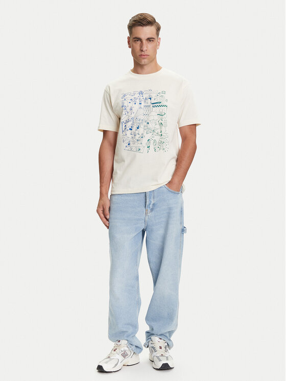 New Balance New Balance Camiseta MT53916 Écru Regular Fit