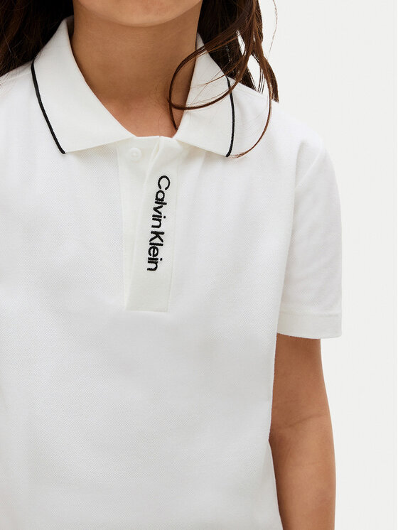 Calvin Klein Jeans Calvin Klein Jeans Polo Embro Logo IB0IB02542 D Bianco Regular Fit