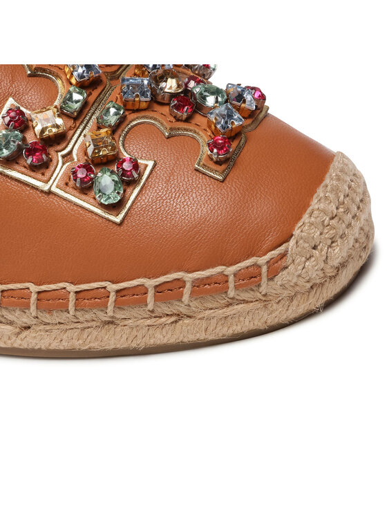Tory Burch Espadrillas Tory Burch Ines Embellished Espadrille 84239 Marrone