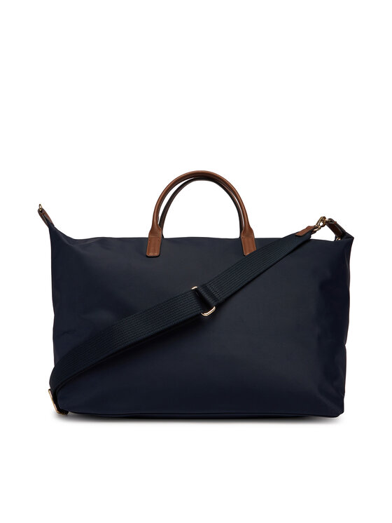 Tommy Hilfiger Ročna torba Tommy Hilfiger Popette Weekender Corp AW0AW18529 Modra