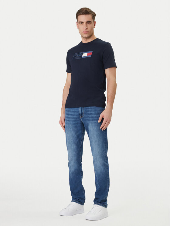 Tommy Hilfiger Tommy Hilfiger Camiseta Brand Love Box MW0MW42366 Azul marino Regular Fit