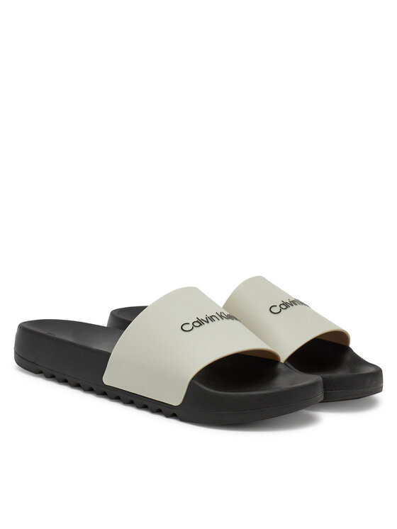 Calvin Klein Ciabatte Calvin Klein Chunky Pool Slide Rub HM0HM01063 Bianco