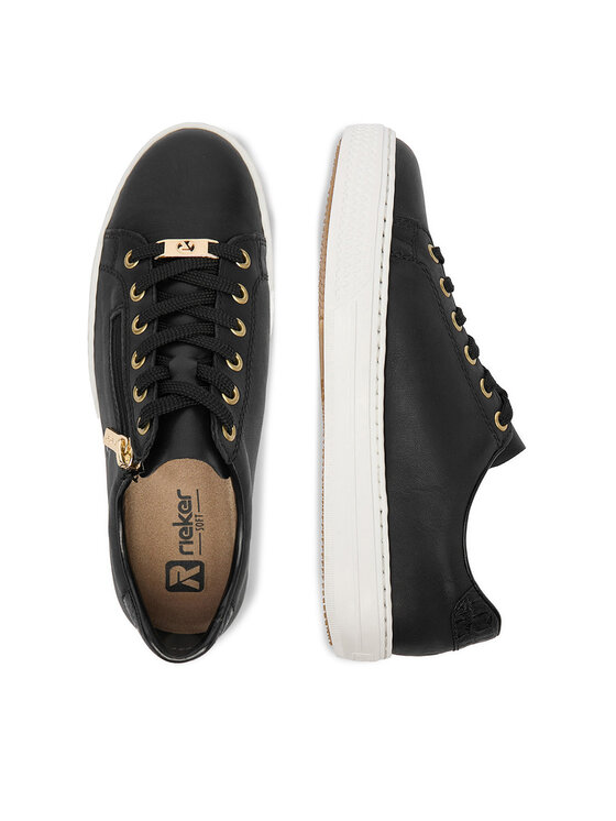Rieker Sneakersy Rieker L59L1-01 Čierna