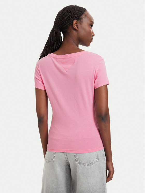 Tommy Jeans Tommy Jeans Camiseta DW0DW20458 Rosa claro Slim Fit