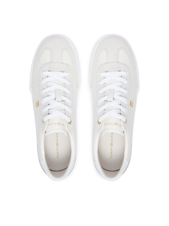 Tommy Hilfiger Сникърси Tommy Hilfiger Th Chic Low Vulc FW0FW09391 Кремав