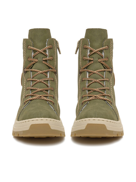 Rieker Šnurovacia obuv Rieker CEO-X9334-54 Zelená