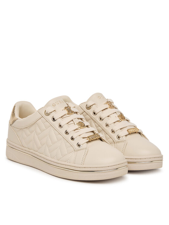 Guess Sneakersy Guess FLFSOT ELE12 Béžová