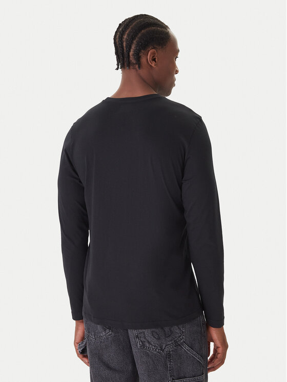 Kappa Kappa Комплект лонгслівів Logo Saro 37216LW Чорний Regular Fit