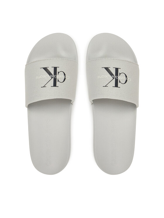 Calvin Klein Jeans Papucs Calvin Klein Jeans Slide Monogram Cv YM0YM01271 Szürke