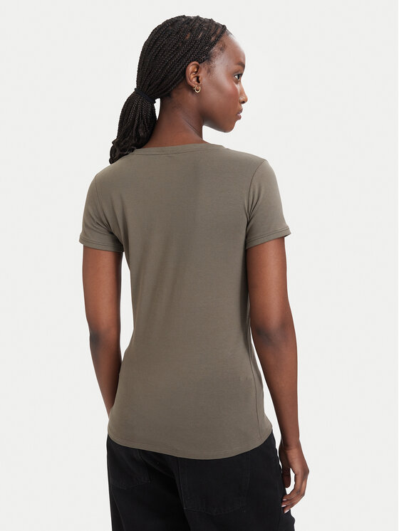 Guess Guess Camiseta W2YI45 J1314 Caqui Slim Fit