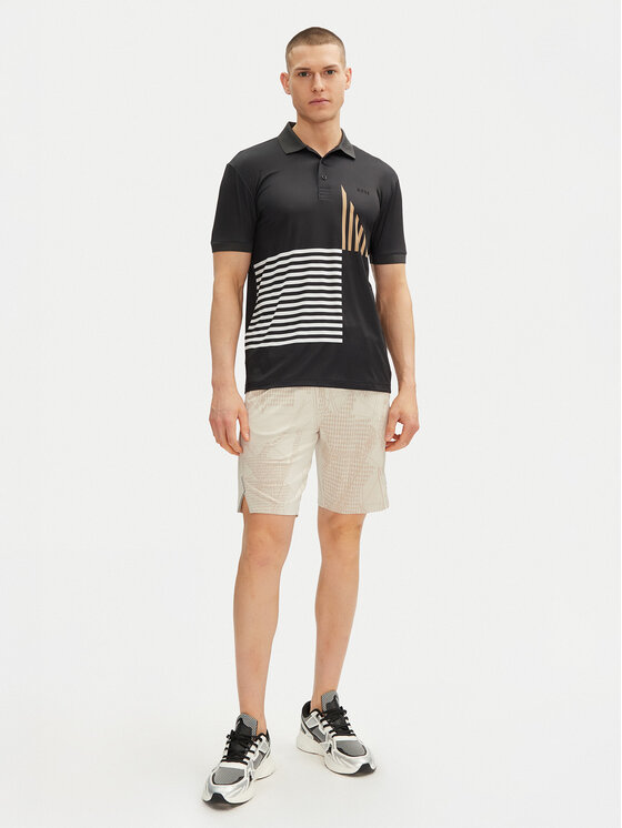 BOSS BOSS Поло Paddy Striped C1 50539506 Чорний Regular Fit