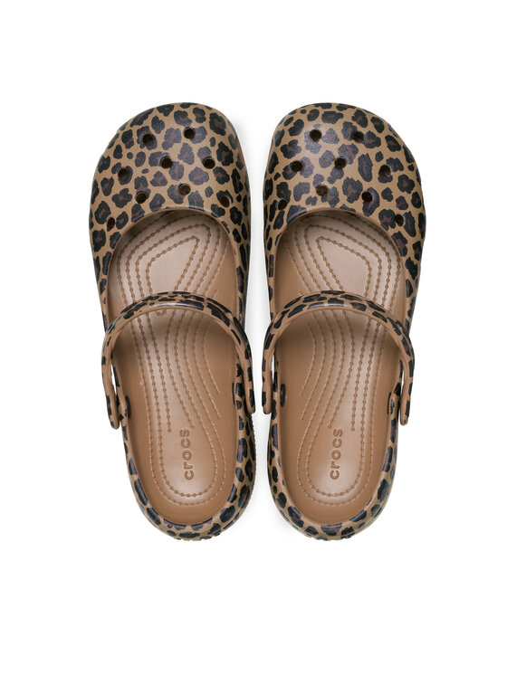 Crocs Балетки Crocs Classic Animal Ballet 212478 Коричневий