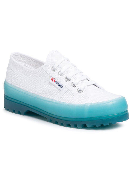 Īsi apavi Superga 2555 Alpina Jellygum Cotu S1115LW Balts