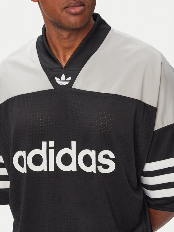 adidas adidas Camiseta Adicolor oversize Football Jersey KS7546 Negro Oversize
