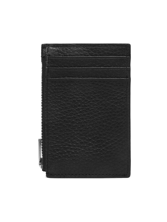 Calvin Klein Etui pentru carduri Calvin Klein Foil Emboss N/S Zip Card Case LV04D1244G Negru