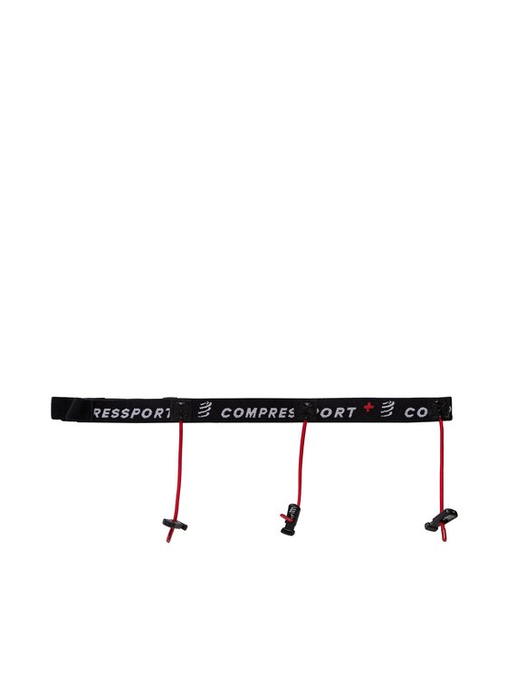 Compressport Спортивний ремінь Compressport Race Number Belt CU00013B Чорний