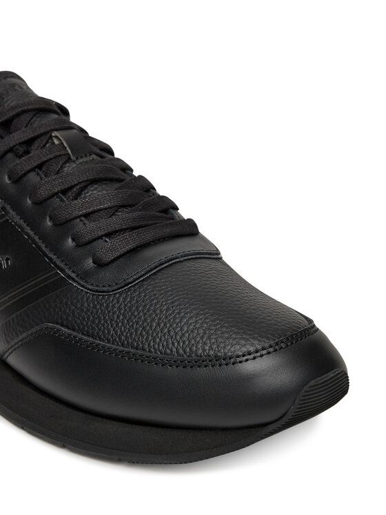 Calvin Klein Sneakersy Calvin Klein Low Prof Runn Laceup Tape HM0HM01897 Čierna