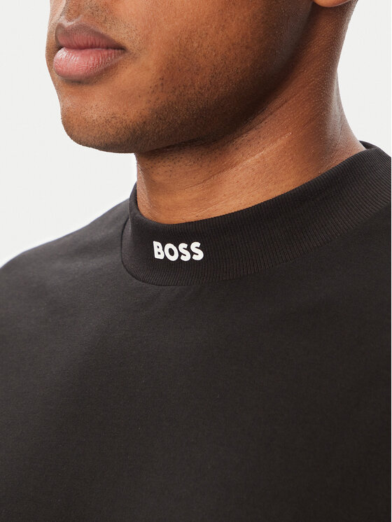 BOSS BOSS Футболка Tee Collar 50562120 Чорний Relaxed Fit