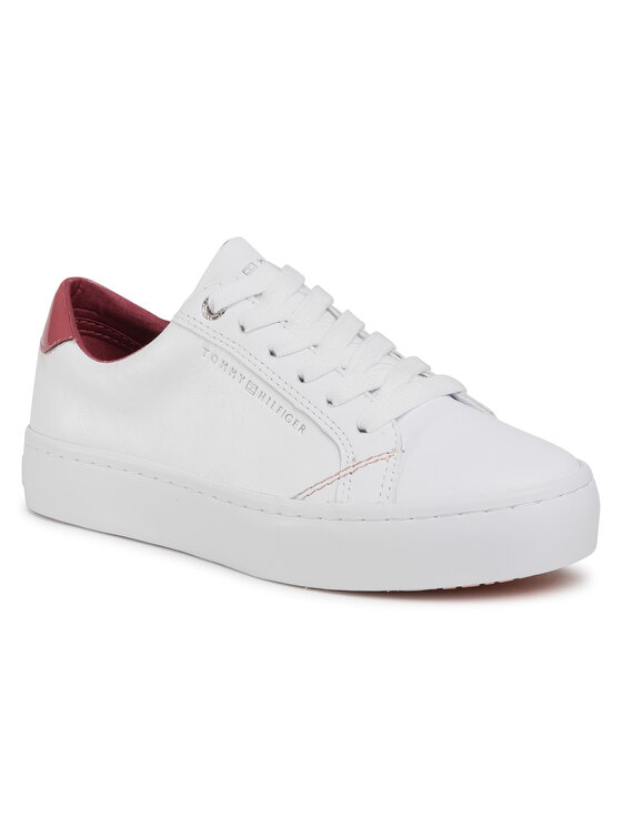 Tommy Hilfiger Laisvalaikio batai Tommy Hilfiger Casual Tommy Hilfiger Sneaker FW0FW05122 Balta