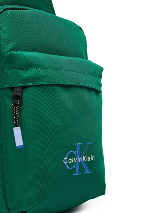 Calvin Klein Torbica za okrog pasu Calvin Klein Bold Sling LV04D3300G Zelena
