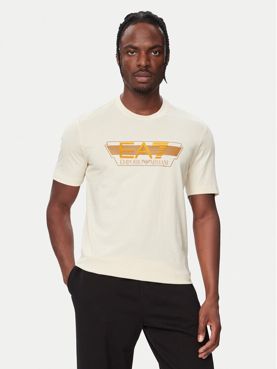 EA7 Emporio Armani EA7 Emporio Armani Camiseta 7M002433 AF12503 U1079 Crema Regular Fit