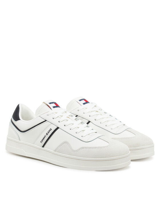 Tommy Jeans Sneakersy Tommy Jeans The Greenwich Leather EM0EM01571 Biela