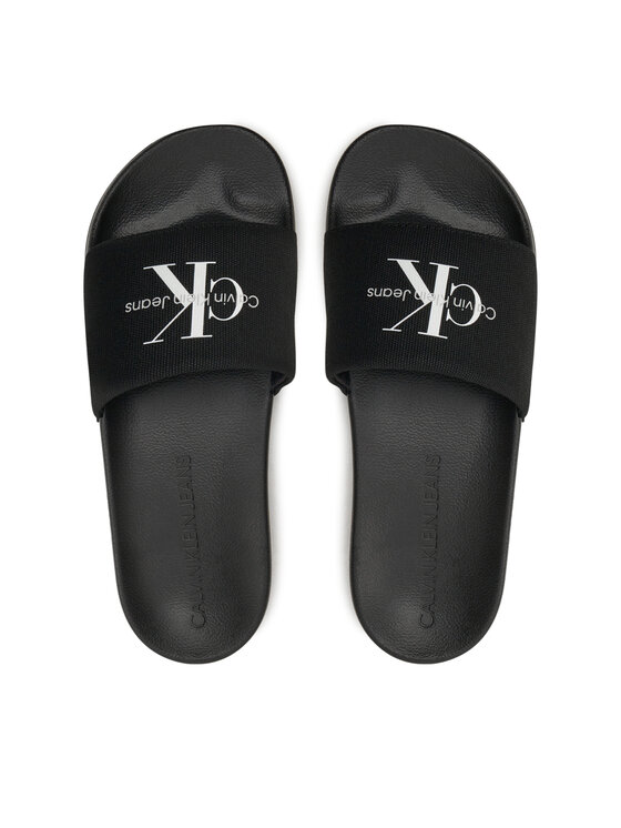 Calvin Klein Jeans Nazouváky Calvin Klein Jeans Slide Monogram Wn YW0YW01835 Černá