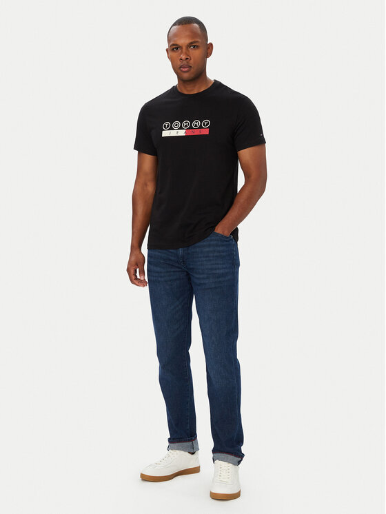 Tommy Jeans Tommy Jeans Camiseta Dna Play DM0DM23715 Negro Slim Fit