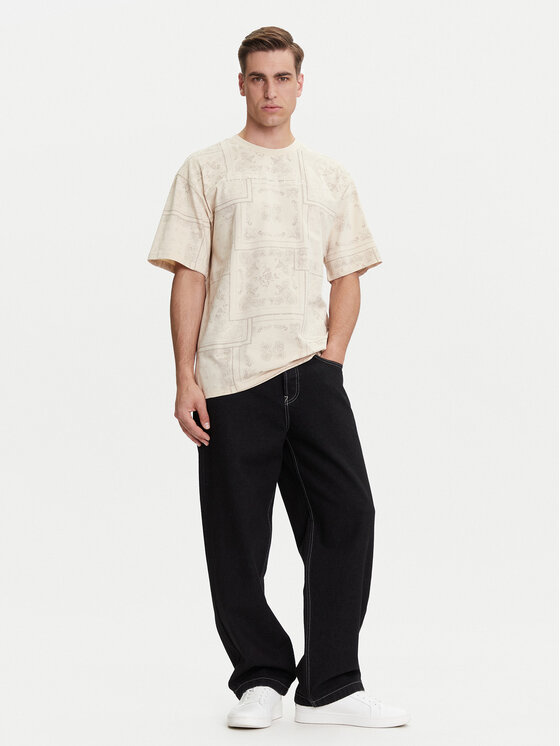 Karl Kani Karl Kani T-shirt Small Signature Paisley PD00005342 Bež Relaxed Fit