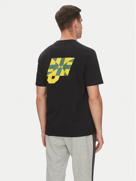 adidas adidas Футболка Jamaica VRCT JE5331 Чорний Regular Fit