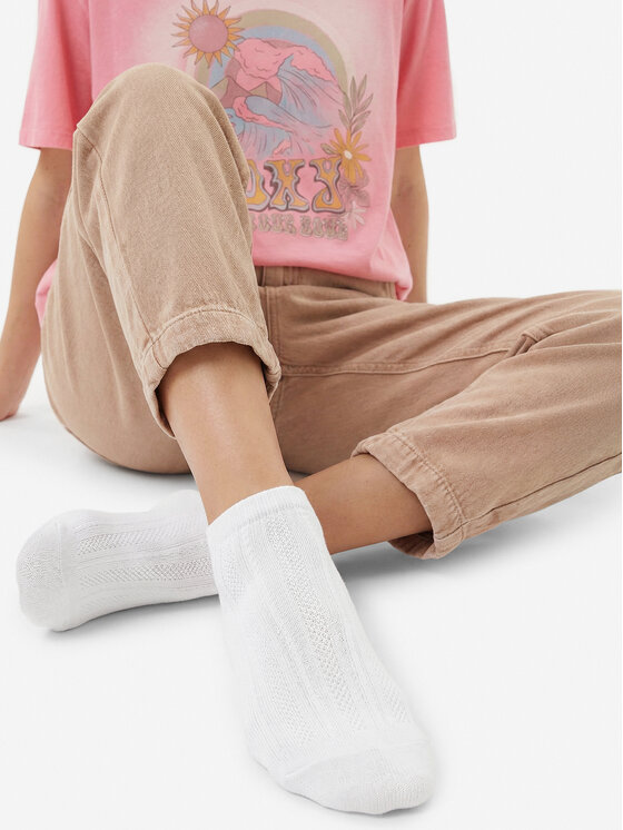 Roxy Pēdiņas Roxy AS_ROXY_07S_SS25 (3-PACK) Balts