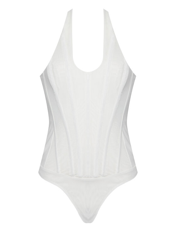 Bardot Bardot Glaustinukė Trey Halter Neck 60030TB Balta Slim Fit