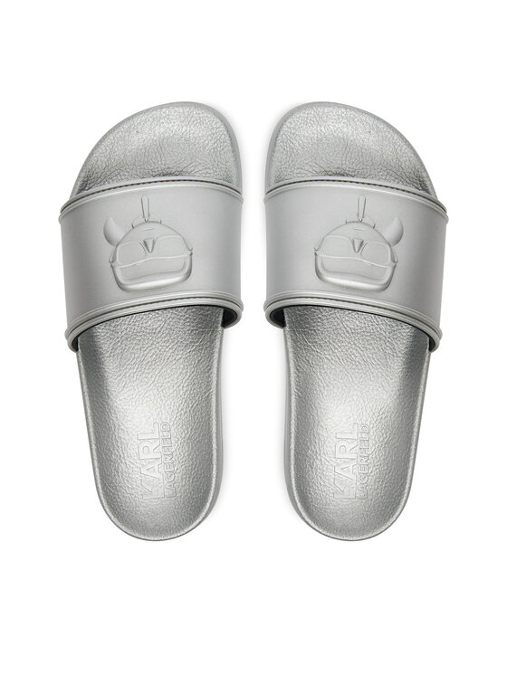 KARL LAGERFELD Шльопанці KARL LAGERFELD Kondominium KL88819 Срібний