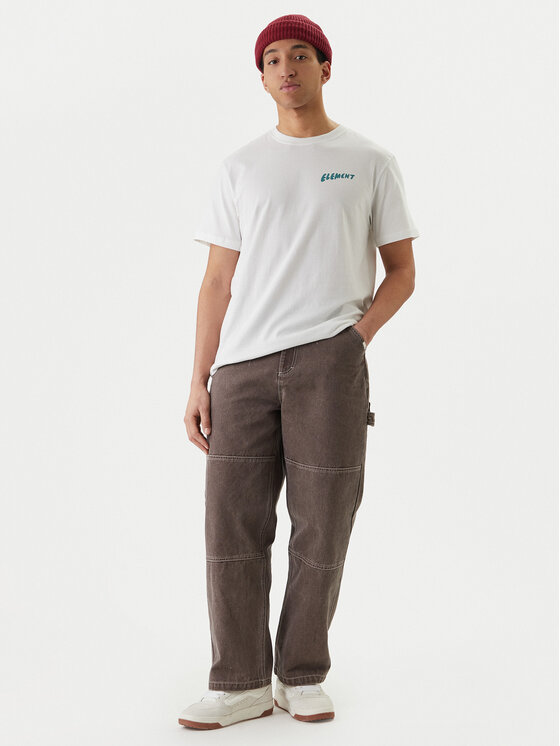 Element Element Camiseta Sunrise ELYZT00576 Blanco Regular Fit