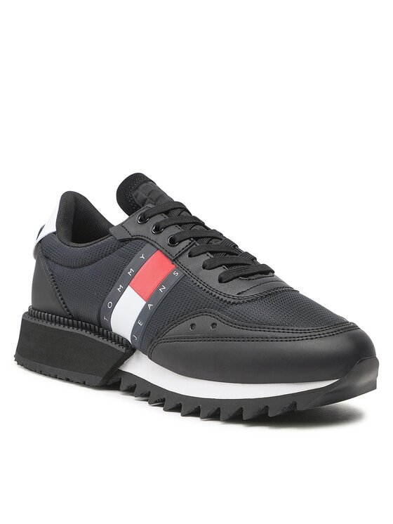 Tommy Jeans Sneakersy Tommy Jeans Track Cleat EM0EM01083 Černá