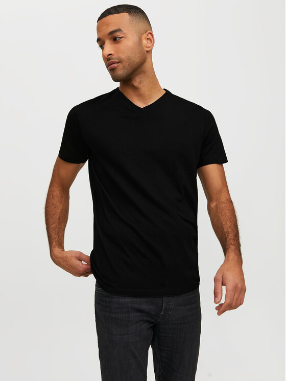 Jack & Jones Jack & Jones Marškinėliai Basic 12156102 Juoda Standard Fit